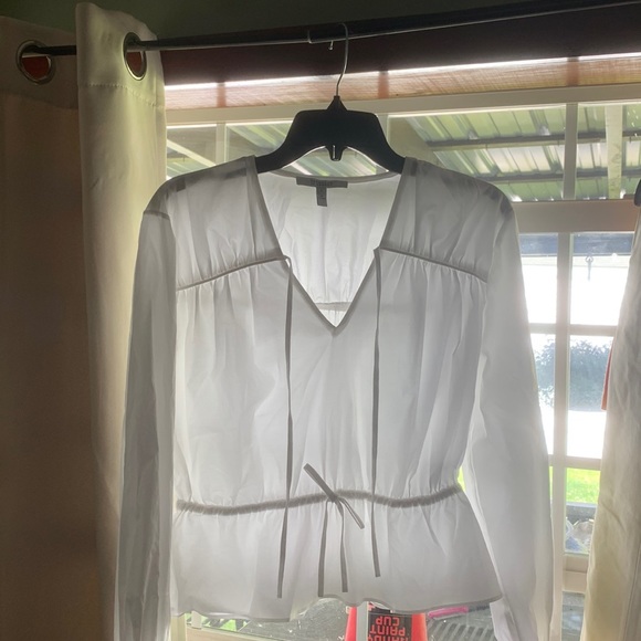 10 Crosby Derek Lam Tops - New Derek Lam 10 Crosby long sleeve blouse. Size 6. V-neck with tie. Cinch waist